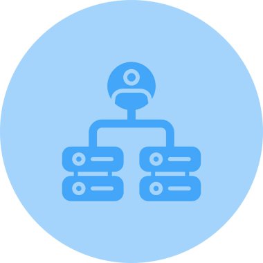 Sunucu simgesi, vektör illüstrasyonu basit tasarım