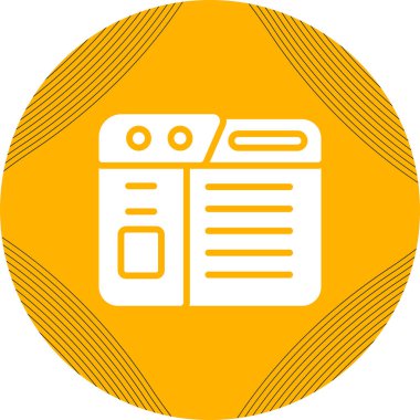 Web sitesi modern simgesinin vektör illüstrasyonu