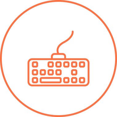 Klavye. Web simgesi basit tasarım