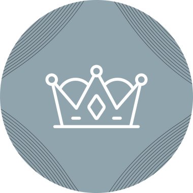 Taç web simge vektör çizim