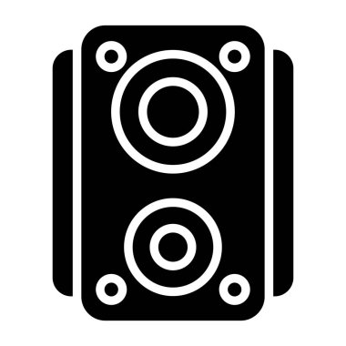hoparlör ağ ikonu vektör illüstrasyonu 