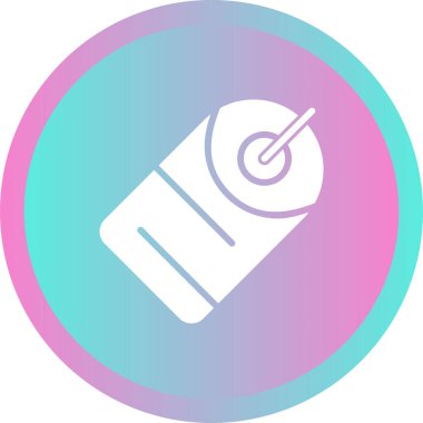 etiket web simgesi vektör illüstrasyonu 