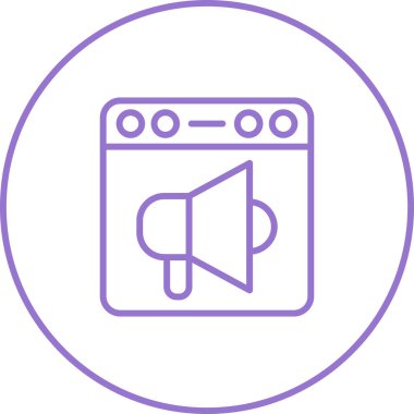 tarayıcı simgesi vektör illüstrasyonu