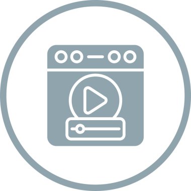 tarayıcı simgesi vektör illüstrasyonu