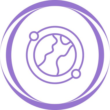 Earth icon, vector illustration simple design