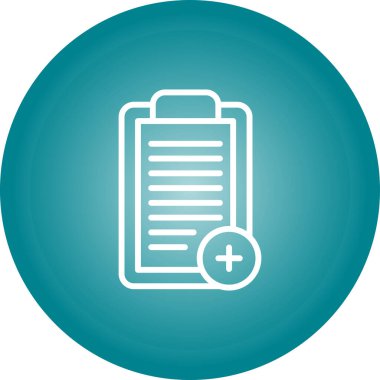 Kontrol listesi. Web simgesi basit illüstrasyon