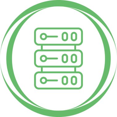 sunucu simgesi, vektör illüstrasyonu basit tasarım