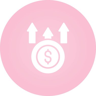 Maliyet web simgesi basit illüstrasyon