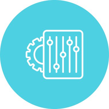 ayar simgesi, vektör illüstrasyonu