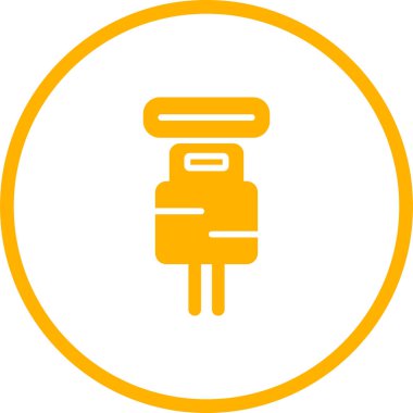 elektrik dolgu simgesi web basit illüstrasyon