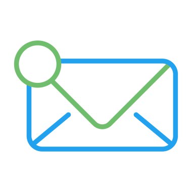 posta mektubu simgesi vektör illüstrasyon 