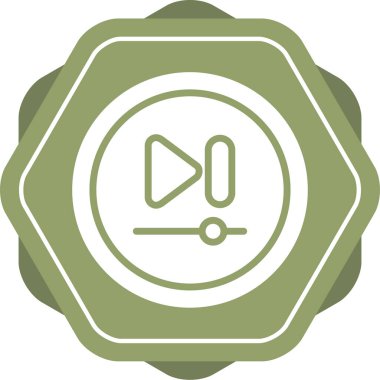 Videonun vektör illüstrasyonu Sonraki Parça Düğmesi