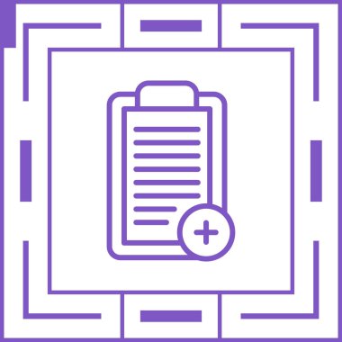 Kontrol listesi. Web simgesi basit illüstrasyon