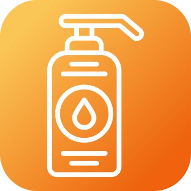 El dezenfektanı simgesinin vektör çizimi