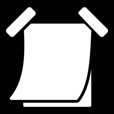 Yapışkan not web simgesi, basit vektör illüstrasyonu