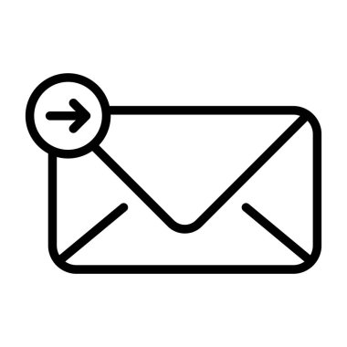 posta simgesi, vektör illüstrasyonu basit tasarım gönder