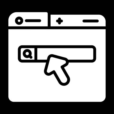 Beyaz Arkaplanda İmleç Simgesi İzole Edildi 