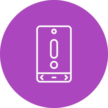 akıllı telefon simgesi, vektör illüstrasyonu basit tasarım