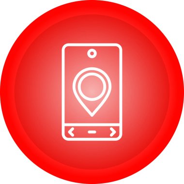 Konum simgesinin vektör illüstrasyonu