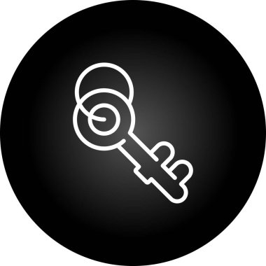 anahtar simgesi, vektör illüstrasyonu 