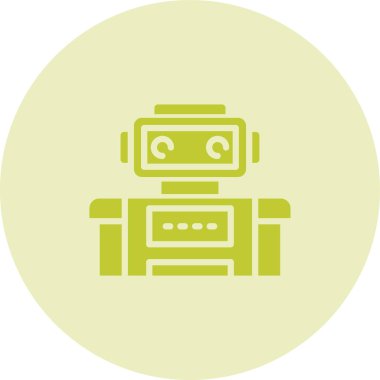 robot ağ simgesi, vektör illüstrasyonu