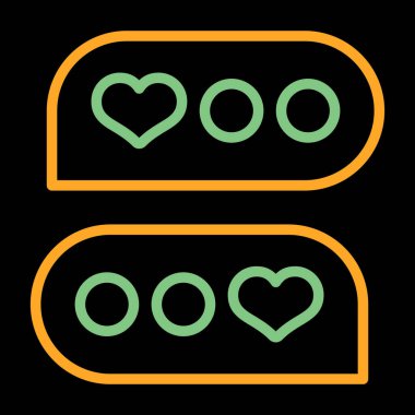 kalp simgesi, web basit illüstrasyon