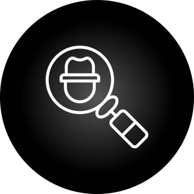 Vektör illüstrasyonu, Sahtekarlık Algılama simgesi ögesi