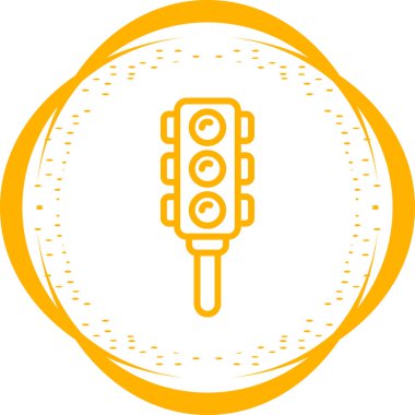 Semaphore web simgesi, vektör illüstrasyonu  