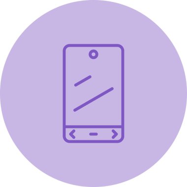 akıllı telefon simgesi, vektör illüstrasyonu basit tasarım