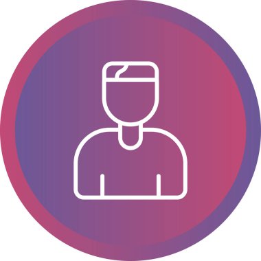 kullanıcı. Web simgesi basit illüstrasyon