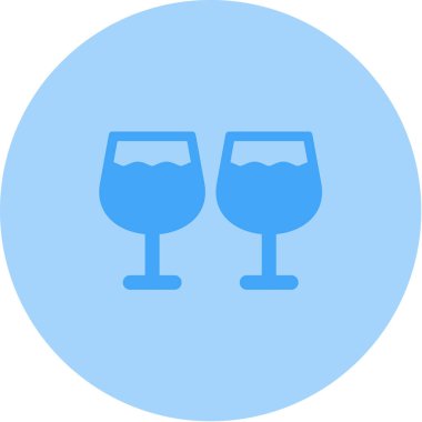  Gözlük. Web simgesi basit illüstrasyon