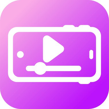 video web simgesi basit illüstrasyon