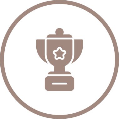 kupa web simgesi vektör illüstrasyonu 