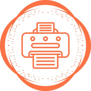 Robot simgesinin vektör illüstrasyonu