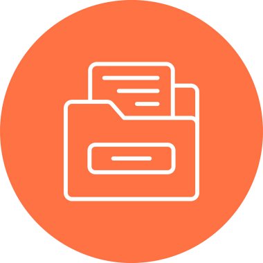 Dosya Dizini Web simgesi basit illüstrasyon