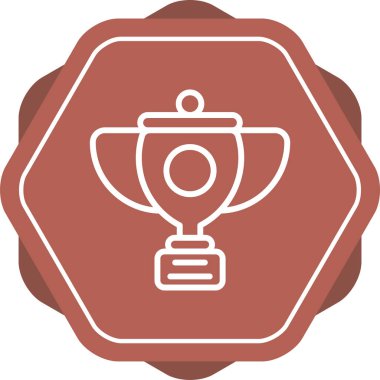 kupa web simgesi vektör illüstrasyonu 