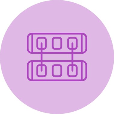 Ağ Anahtarı Vektör Simgesi Beyaz Arkaplanda İzole Edildi 