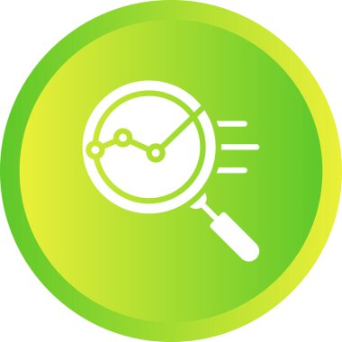 Seo Veri Analizi Modern simgesinin vektör çizimi