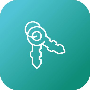 Anahtarlar. Web simgesi basit illüstrasyon