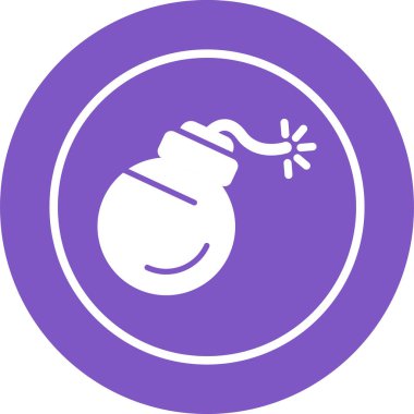 Detonator web simgesinin vektör illüstrasyonu