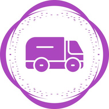 Kamyon web simgesi. Vektör illüstrasyonu