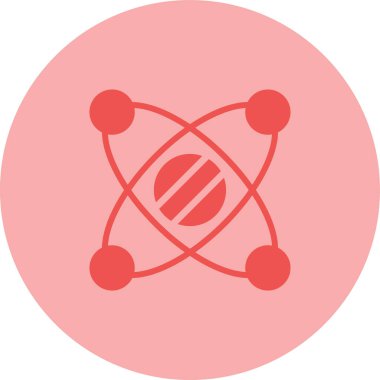 Güneş Sistemi simgesi vektör illüstrasyonu 