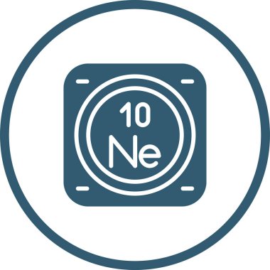 Neon kimyasal işaret simgesi, web illüstrasyonu