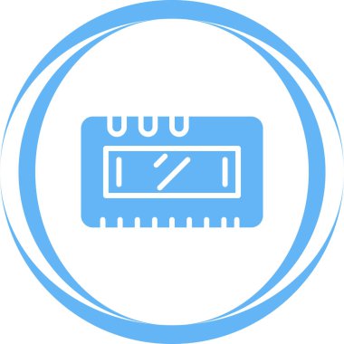 Lcd ekran simgesi, vektör illüstrasyonu basit tasarım