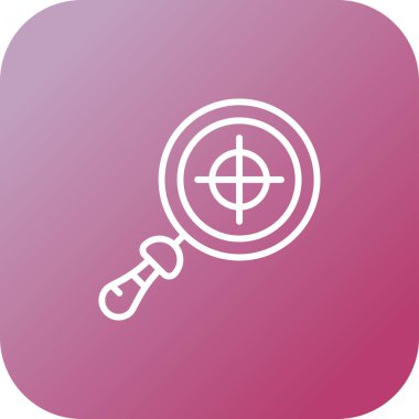 Büyütme cam simgesi vektör illüstrasyonu  