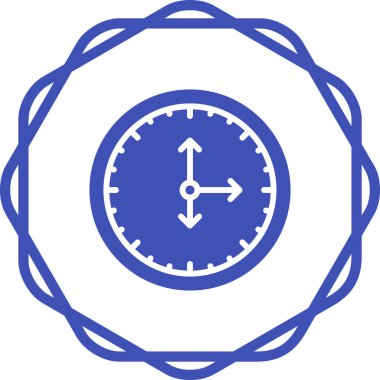 Saat web simgesi, basit vektör illüstrasyonu