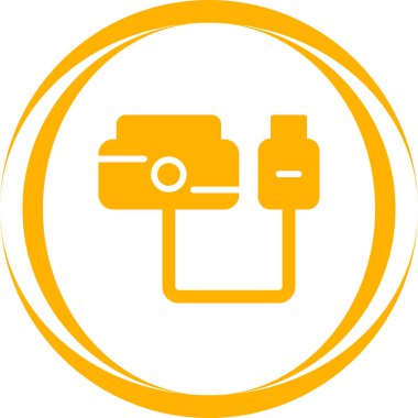 usb simgesi, vektör illüstrasyonu basit tasarım