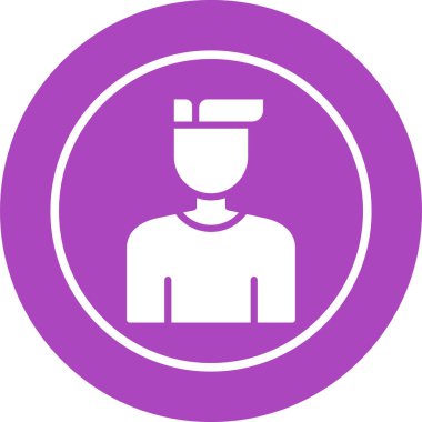 User icon, vector illustration simple design