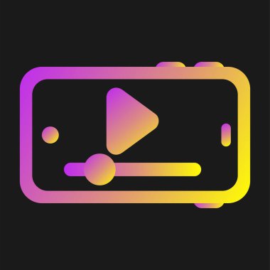 video web simgesi basit illüstrasyon