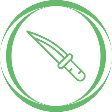 bıçak ağ simgesi, basit vektör illüstrasyonu